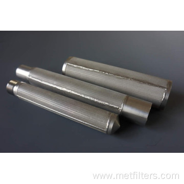 Rolling Forming Sintered Metal Filter Elements 30-160mm